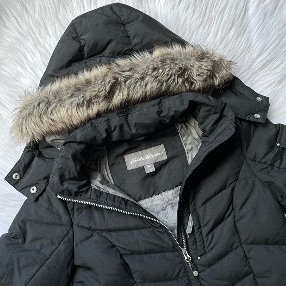 EDDIE BAUER Sun Valley Down Parka, Black, S - Picture 2 of 9